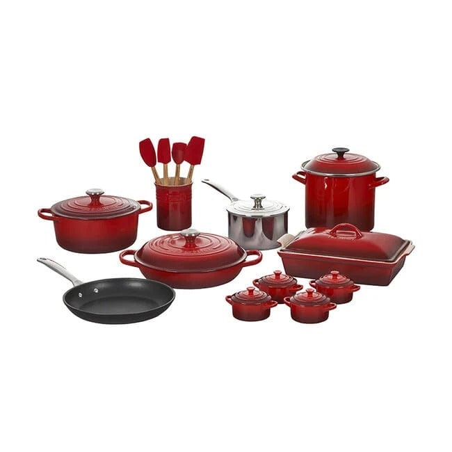 Le Creuset Mixed Material 20-Piece Set - Cerise – Toque Blanche