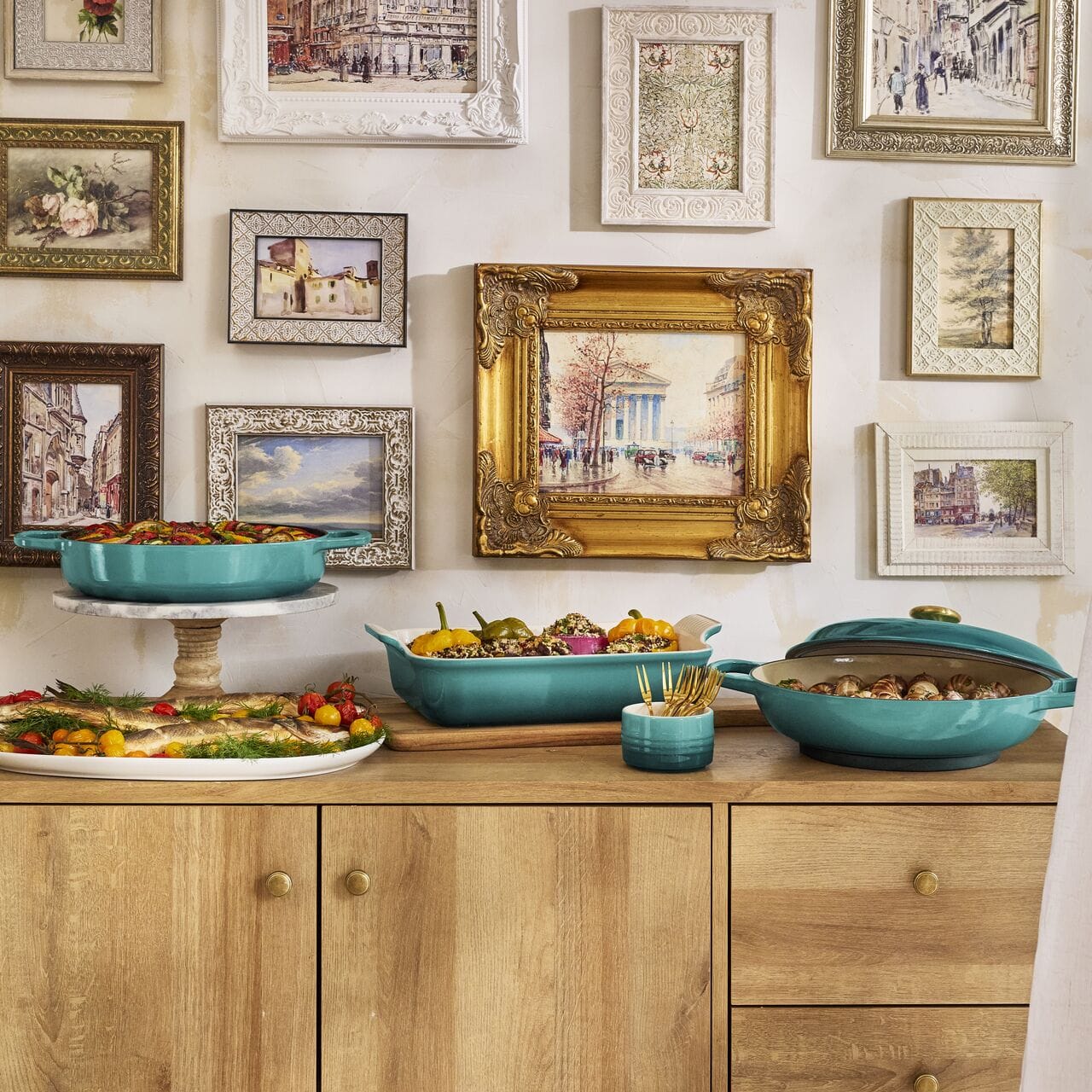 Cookware Le Creuset Signature Braiser - 3.5qt, Riviera