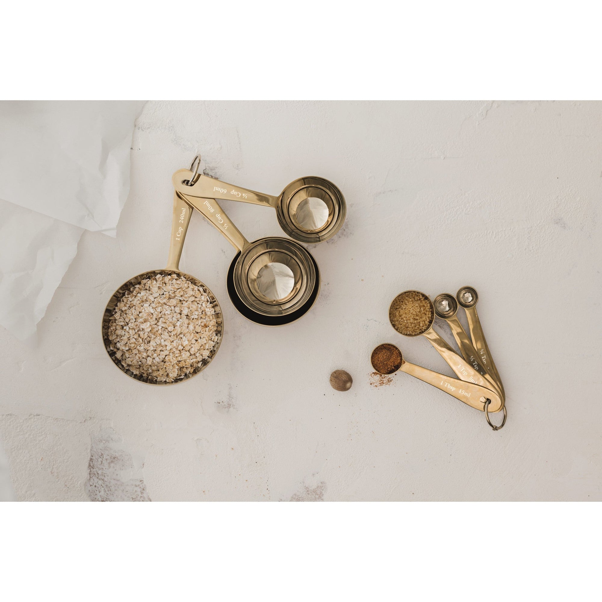 Measuring Spoons - Gold - Set of Four
