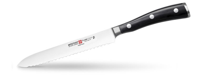 Wusthof Ikon Serrated Utility Knife (4126-7) - MyToque