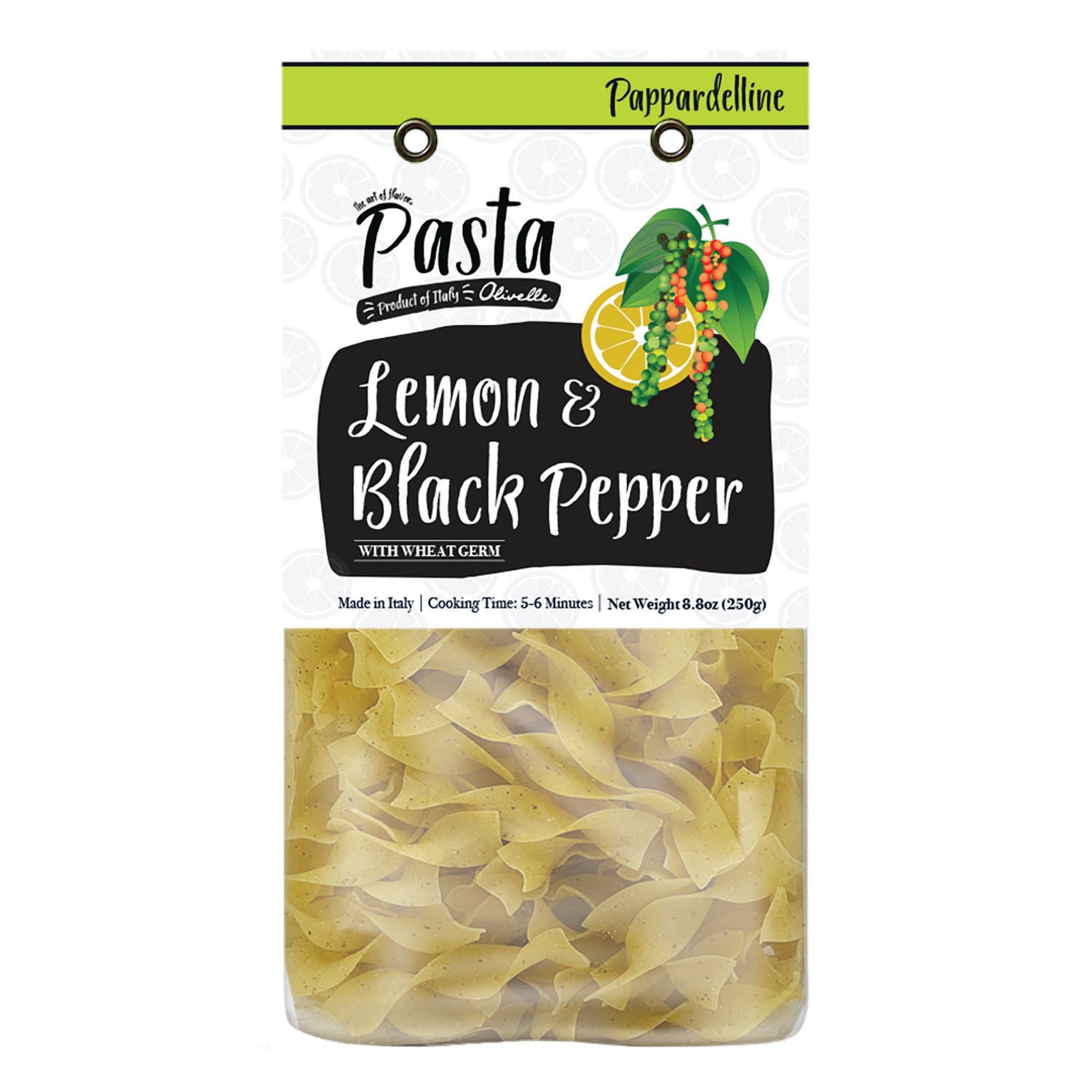 Olivelle Lemon & Pepper Pappardelline Pasta - Organic