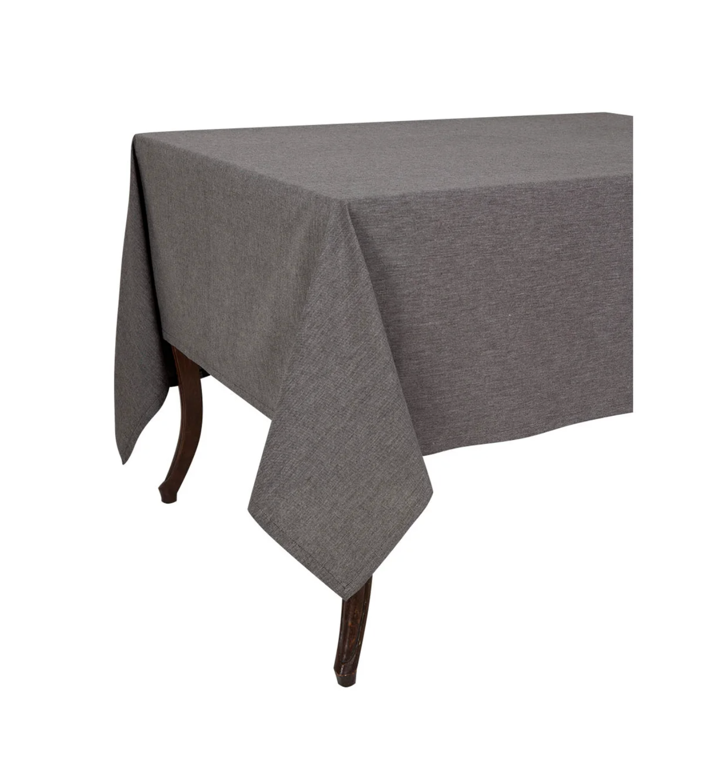 KAF Chambray Tablecloth - Black 70" x 90"