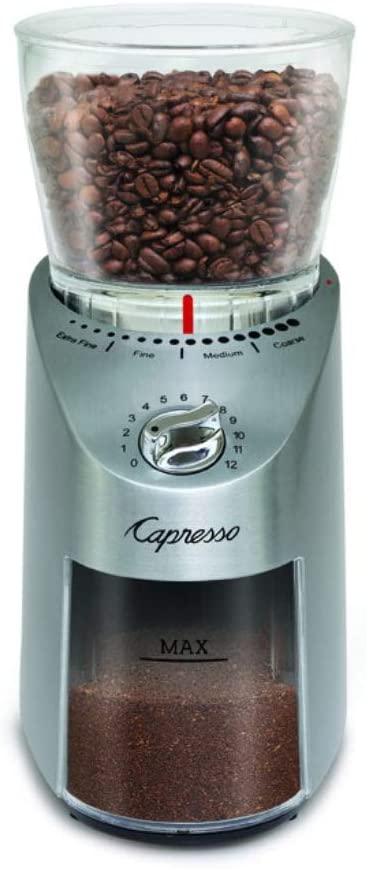 Capresso Infinity PLUS Burr Grinder, Stainless Steel – MyToque
