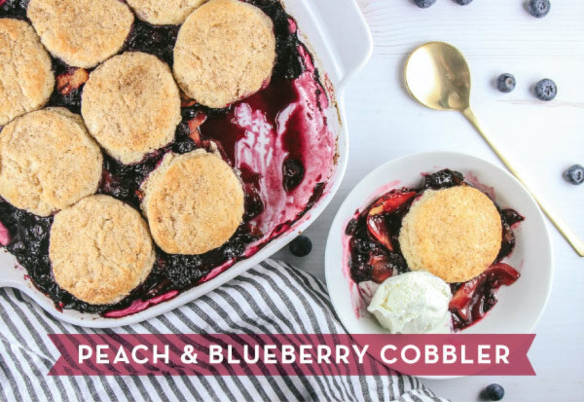 Peach Blueberry Cobbler
