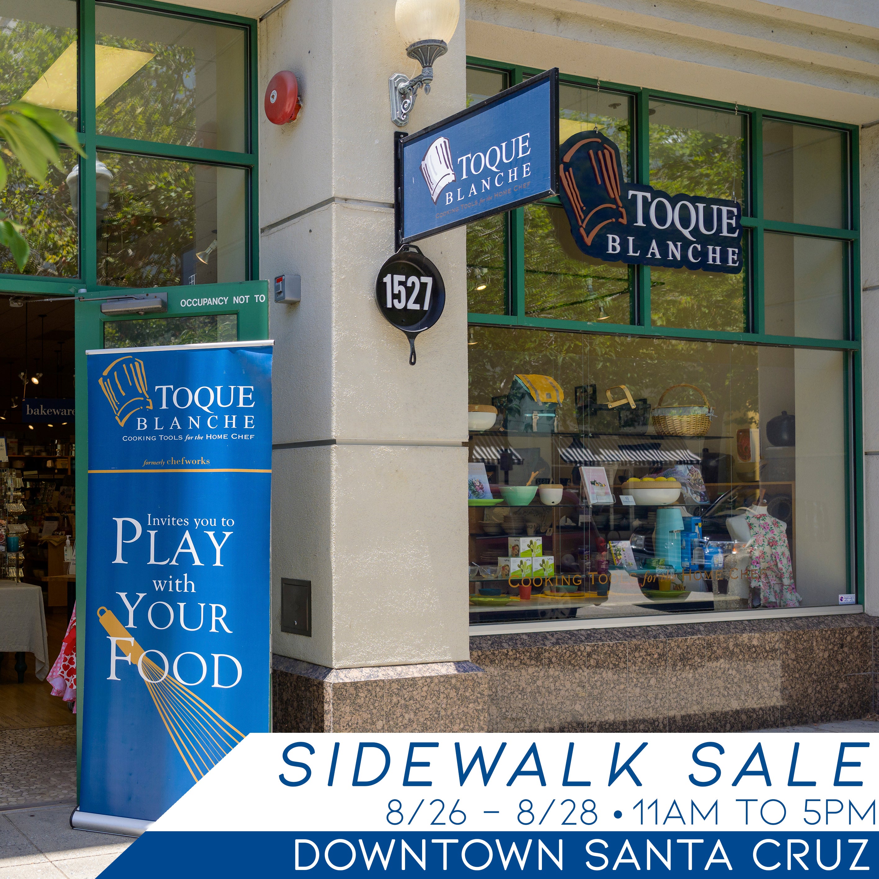 August 26th to 28th! Sidewalk Sale! – Toque Blanche