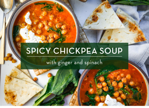 Cool Nights = Warm Soup! Try Our Spicy Chickpea Soup