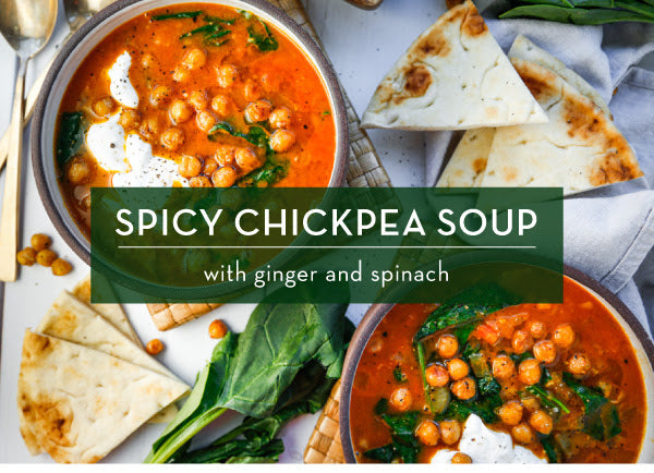 Cool Nights = Warm Soup! Try Our Spicy Chickpea Soup