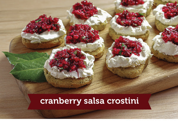 Our Best Holiday Appetizer: Cranberry Salsa Crostini