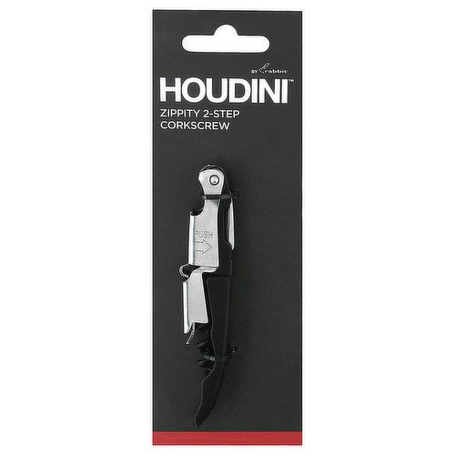 Houdini Zippity 2-Step Corkscrew - Black