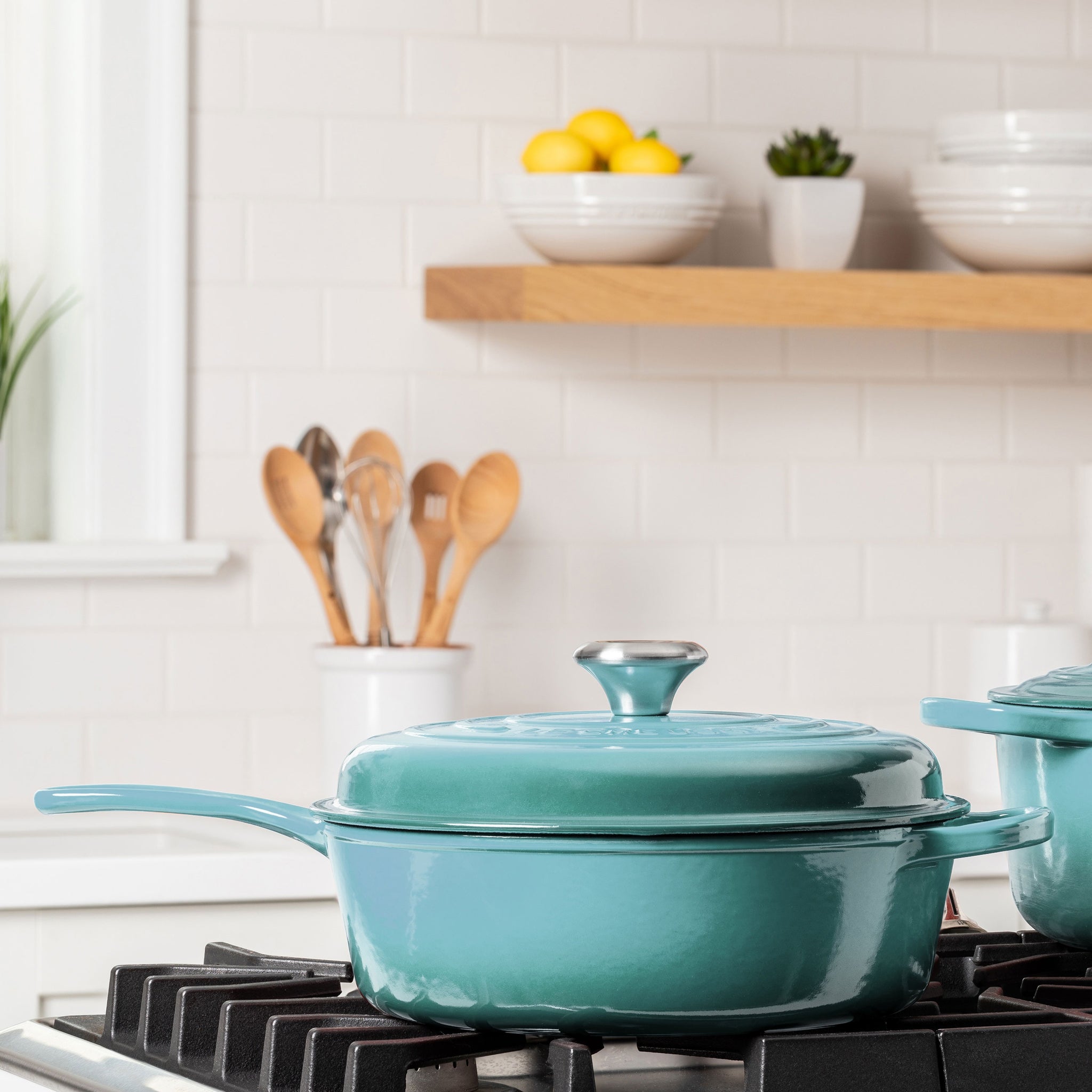 Le Creuset Enameled Cast Iron Bread Oven, Deep Teal: Home & Kitchen 