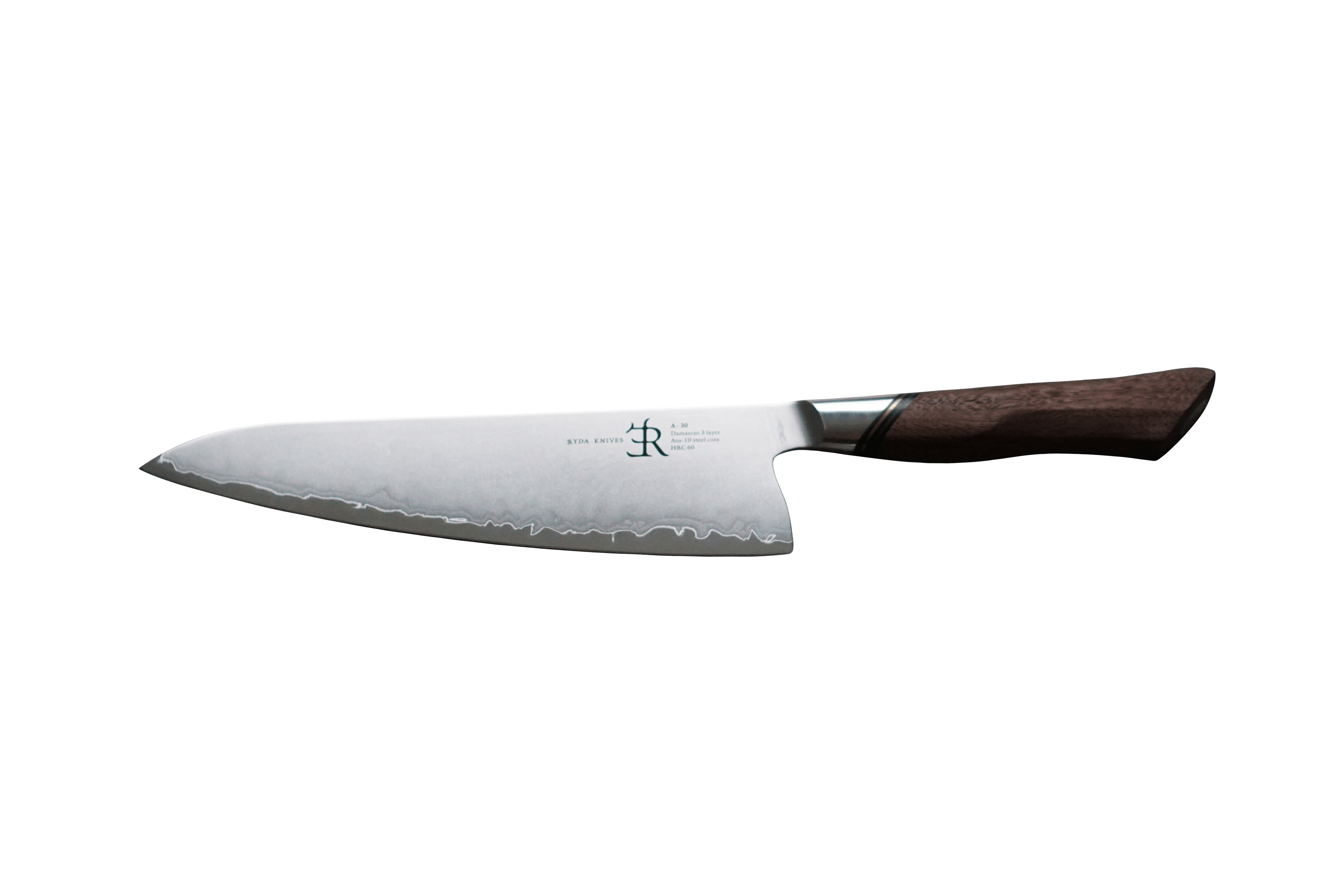 Ryda Knives A30 Damascus Steel Chef Knife