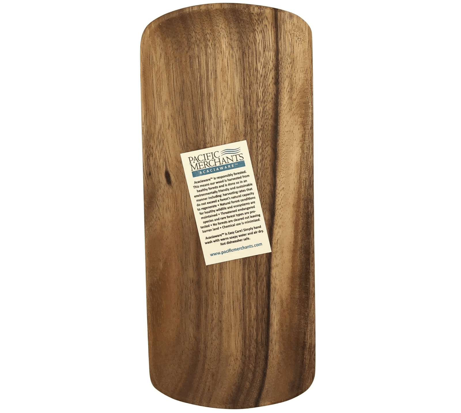 Tabletop Acacia Oval Charcuterie and Serving Tray, 12” x 5” x .75”