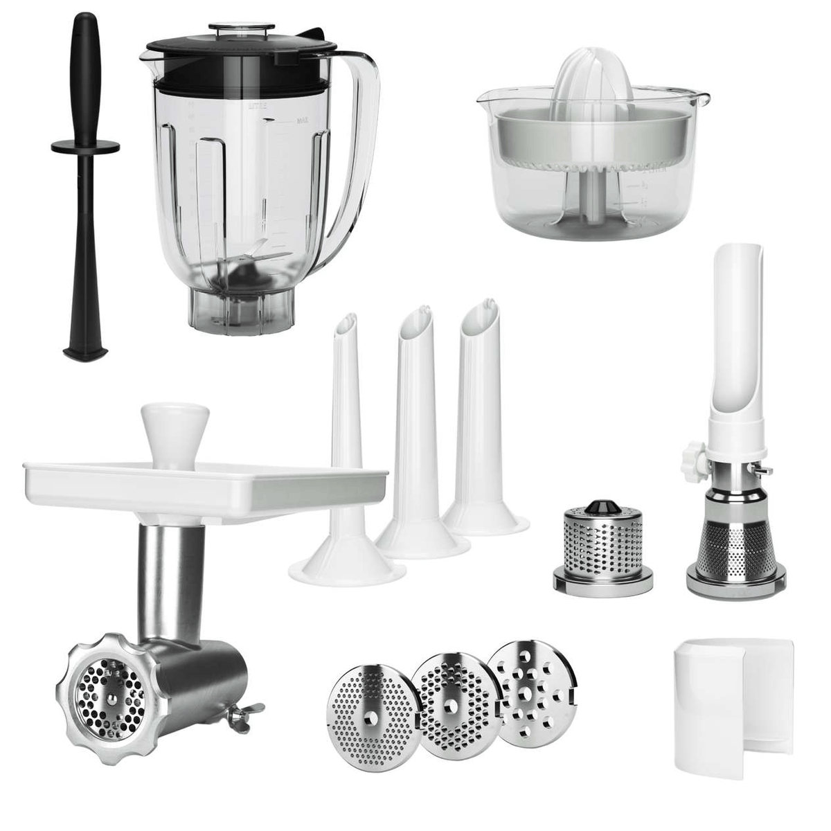 Electrical Appliances Ankarsrum Deluxe Package Add-On - Mincer, Strainer, Grater, Citrus Press, & Blender