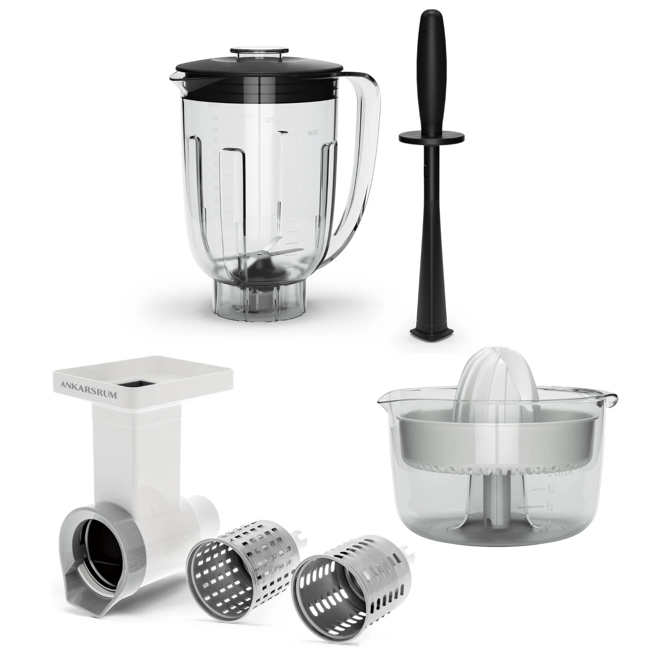 Electrical Appliances Ankarsrum GO GREEN Bundle - Original Assistent Stand Mixer Attachment, Blender, Citrus Press and Veggie Cutter - Made in Sweden