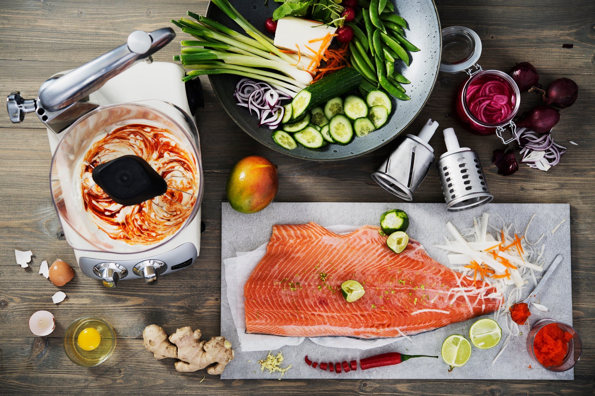 Electrical Appliances Ankarsrum GO GREEN Bundle - Original Assistent Stand Mixer Attachment, Blender, Citrus Press and Veggie Cutter - Made in Sweden