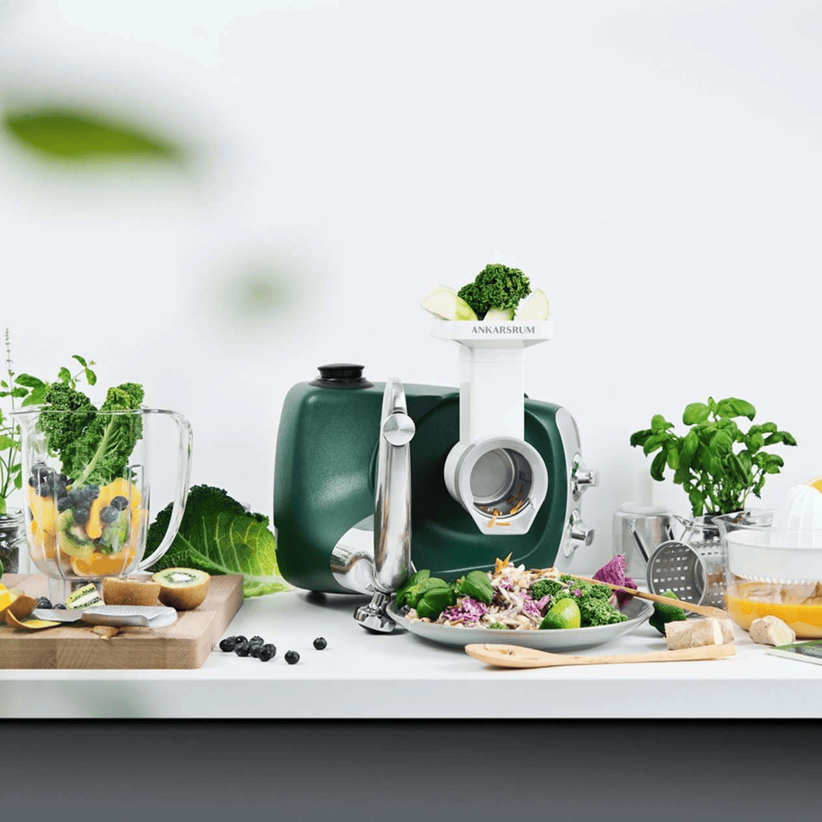 Electrical Appliances Ankarsrum GO GREEN Bundle Package - Citrus Press, Blender with Tamper, & Vegetable Cutter