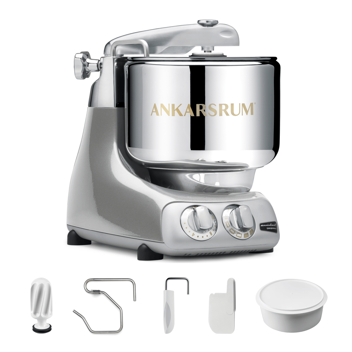 Electrical Appliances Ankarsrum Premium Stand Mixer - Essential Package -  600 Watt Original Assistent Ranked #1 for Performance, Made in Sweden Since 1940 - Various Colors