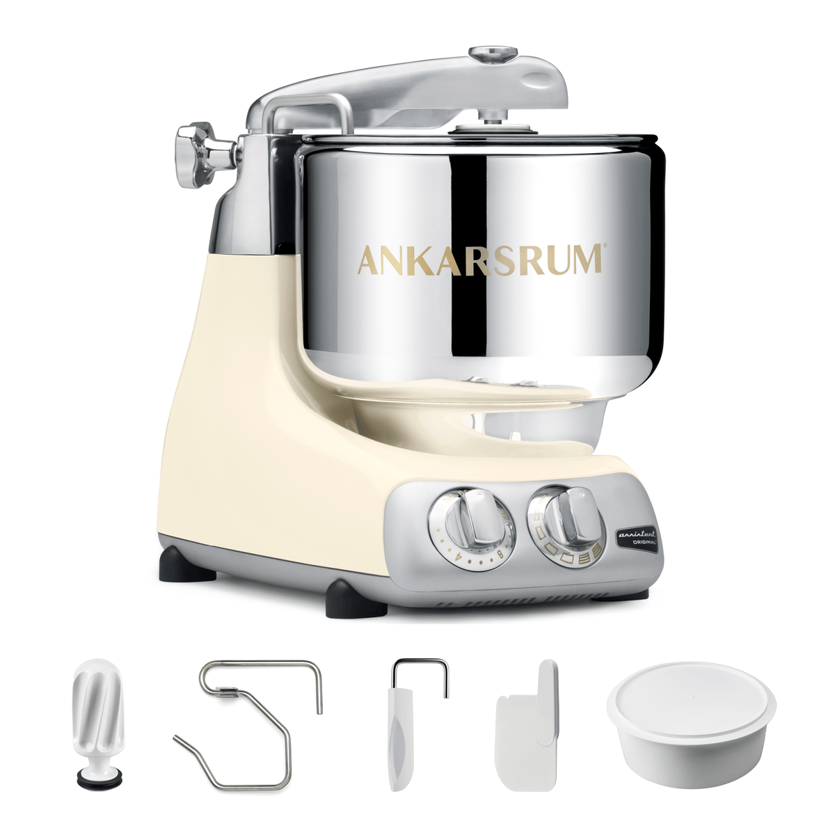 Electrical Appliances Ankarsrum Premium Stand Mixer - Essential Package -  600 Watt Original Assistent Ranked #1 for Performance, Made in Sweden Since 1940 - Various Colors