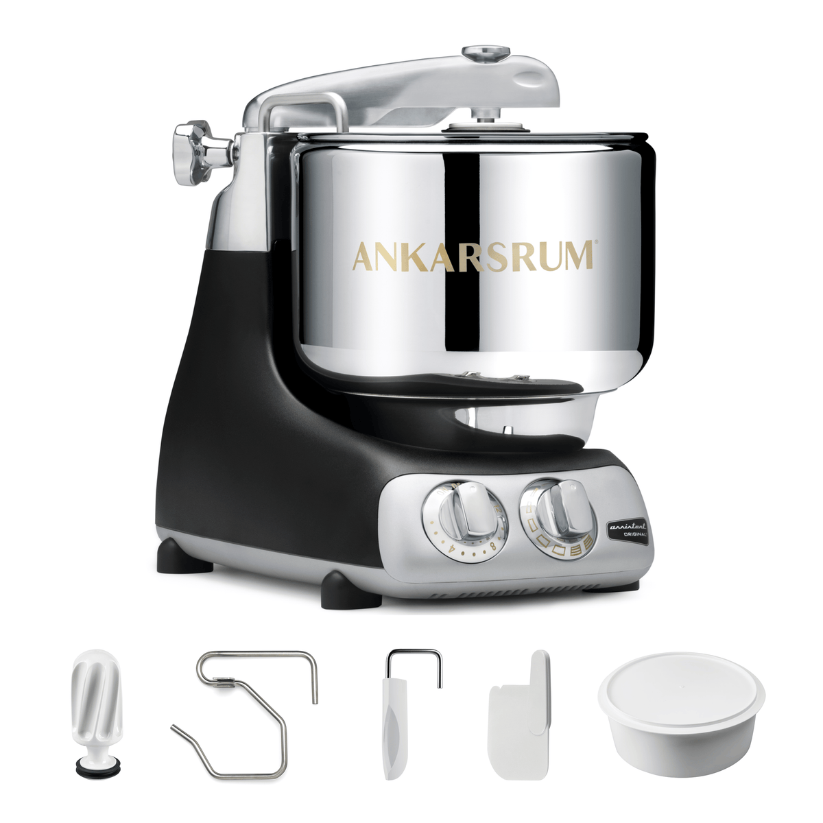 Electrical Appliances Ankarsrum Premium Stand Mixer - Essential Package -  600 Watt Original Assistent Ranked #1 for Performance, Made in Sweden Since 1940 - Various Colors