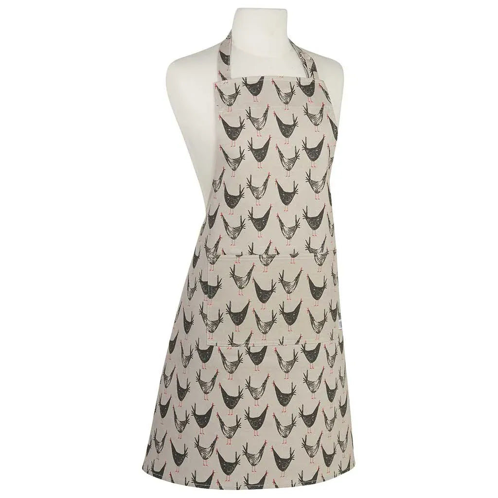 Linen Apron Chicken Scratch