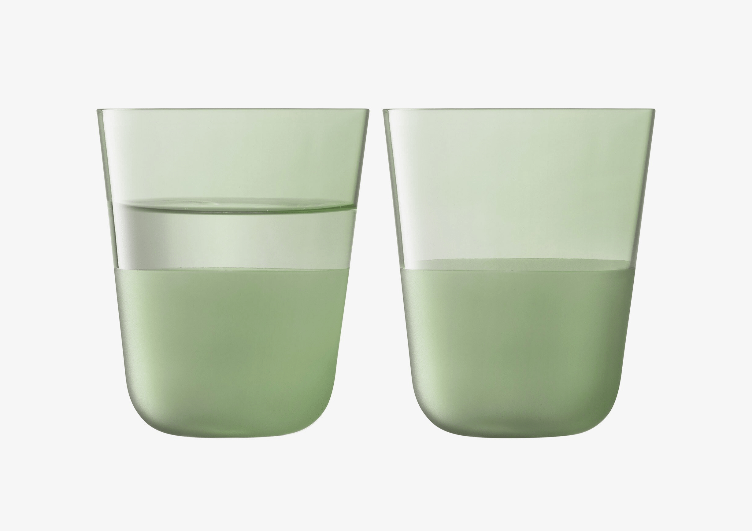 Glassware Arc Contrast Tumbler 13oz Moss - Set of 2