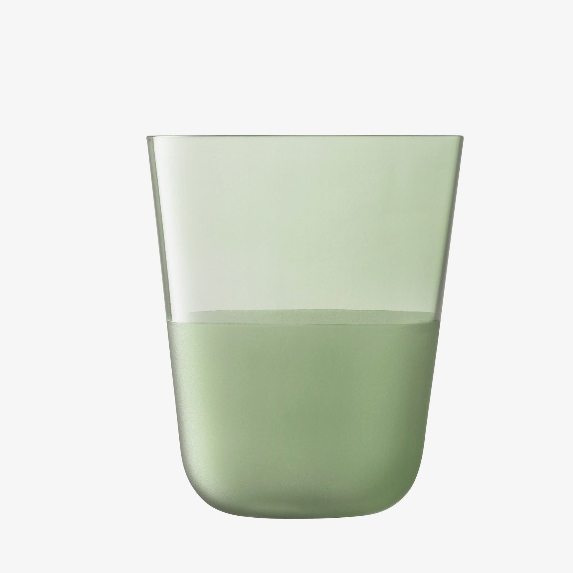 Glassware Arc Contrast Tumbler 13oz Moss - Set of 2