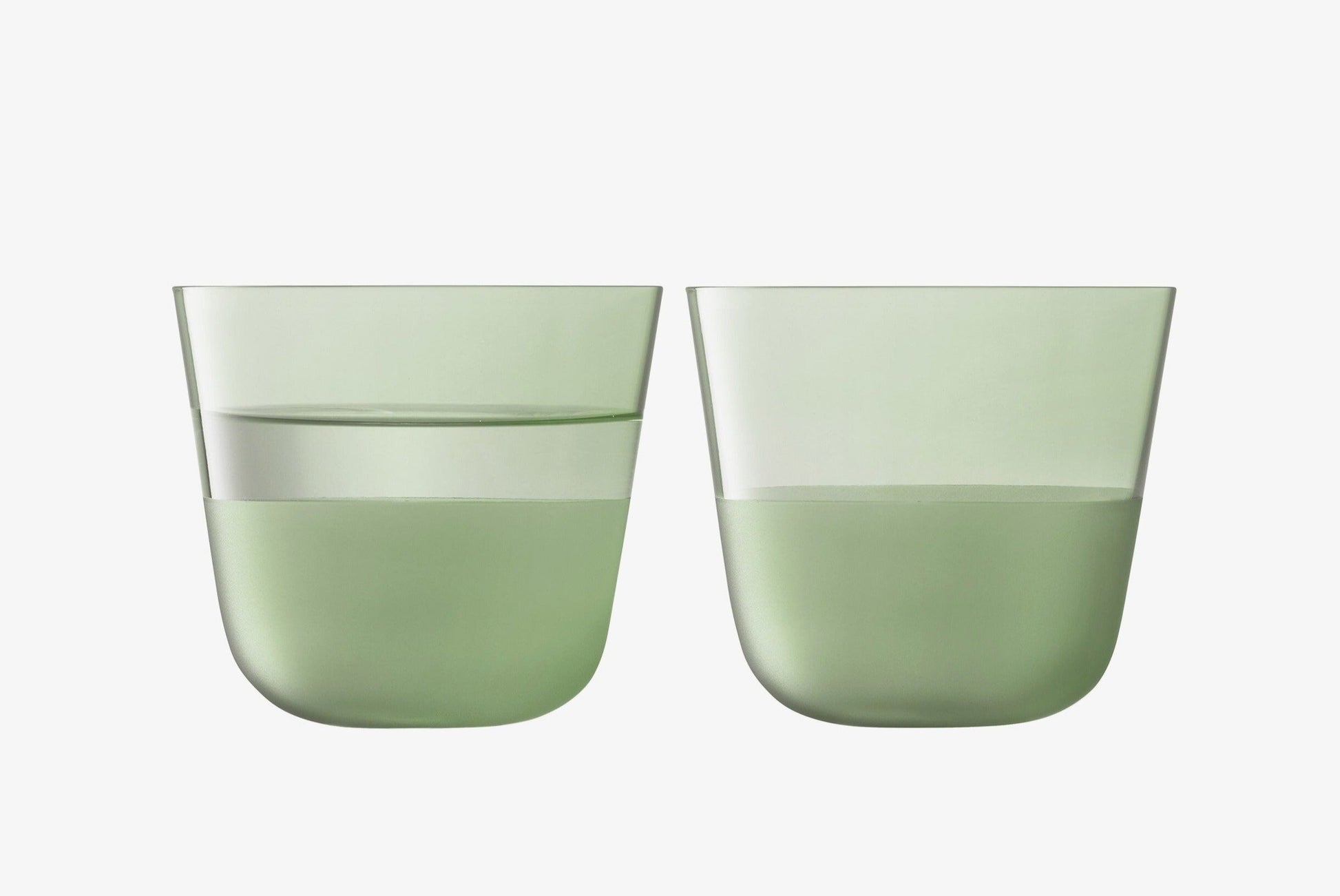 Glassware Arc Contrast Tumbler 9oz Moss - Set of 2