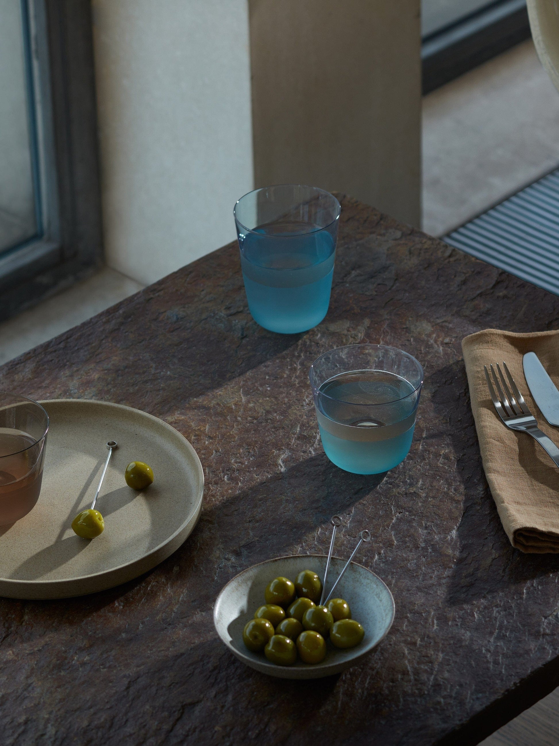 Glassware Arc Contrast Tumbler 9oz Sky - Set of 2