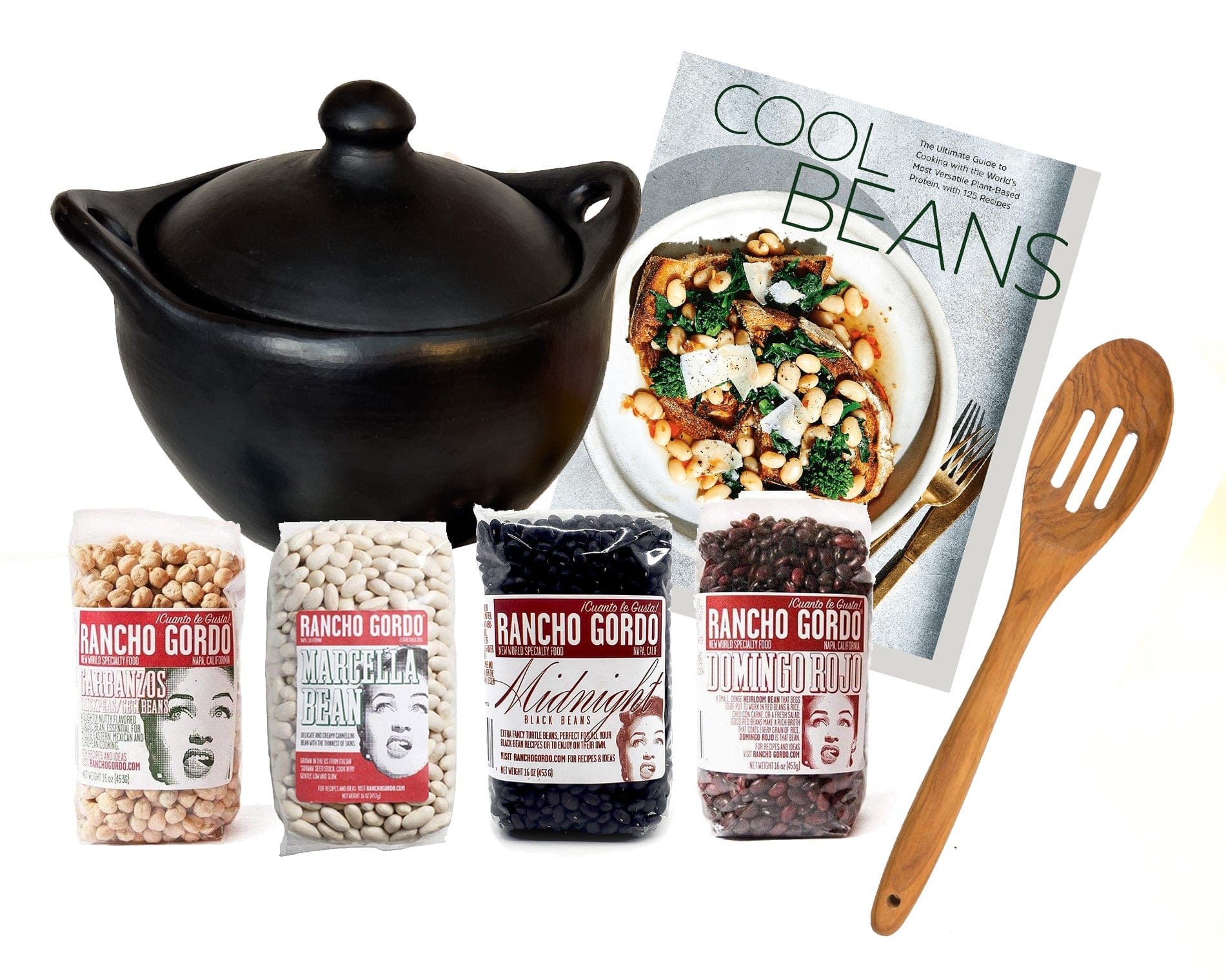 Chamba Cookware Authentic Chamba Soup & Bean Pot + Rancho Gordo Heirloom Beans Gift Set