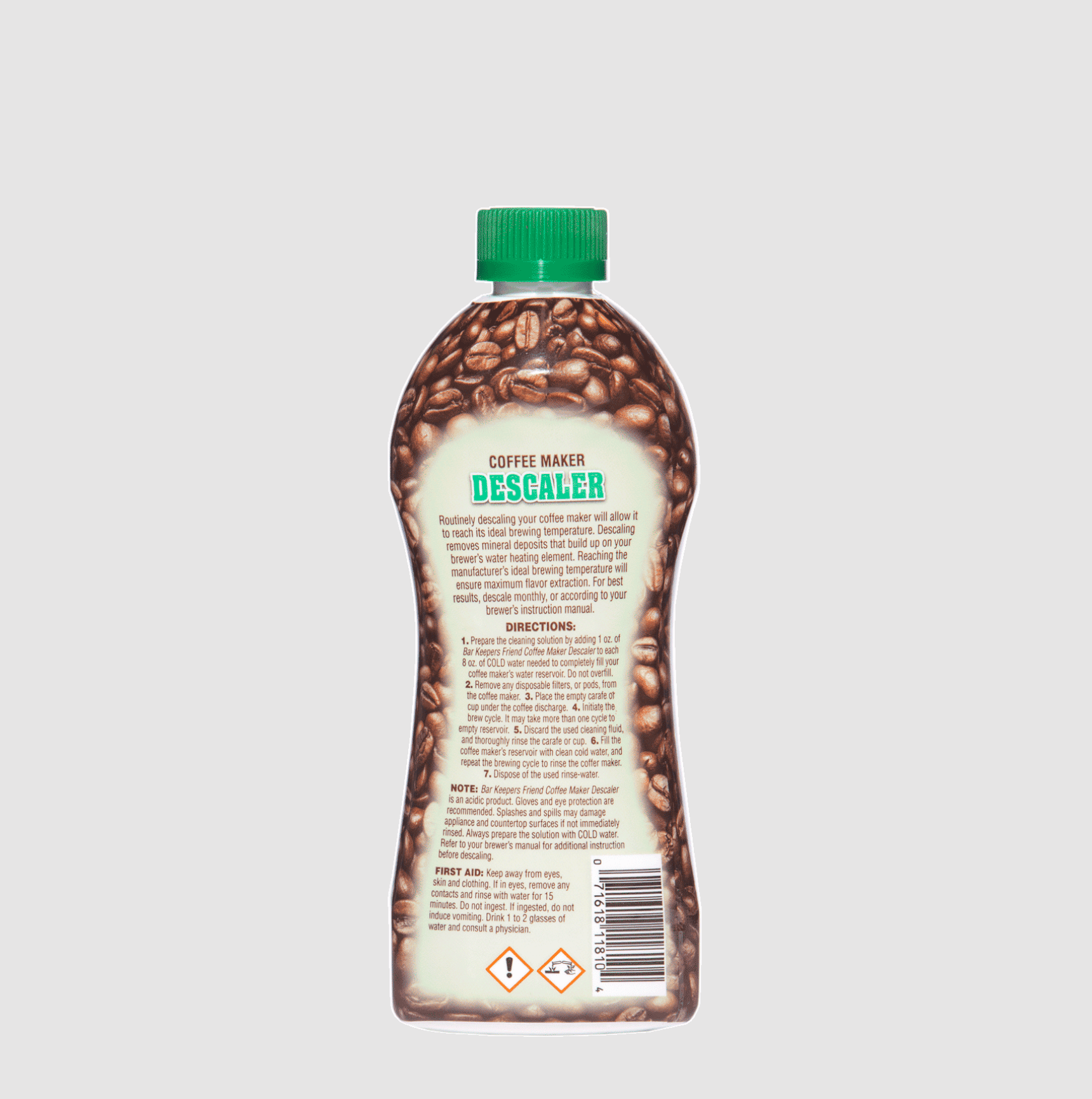 Cleaning & Floormats Bar Keepers Friend Coffee Maker Descaler 12oz