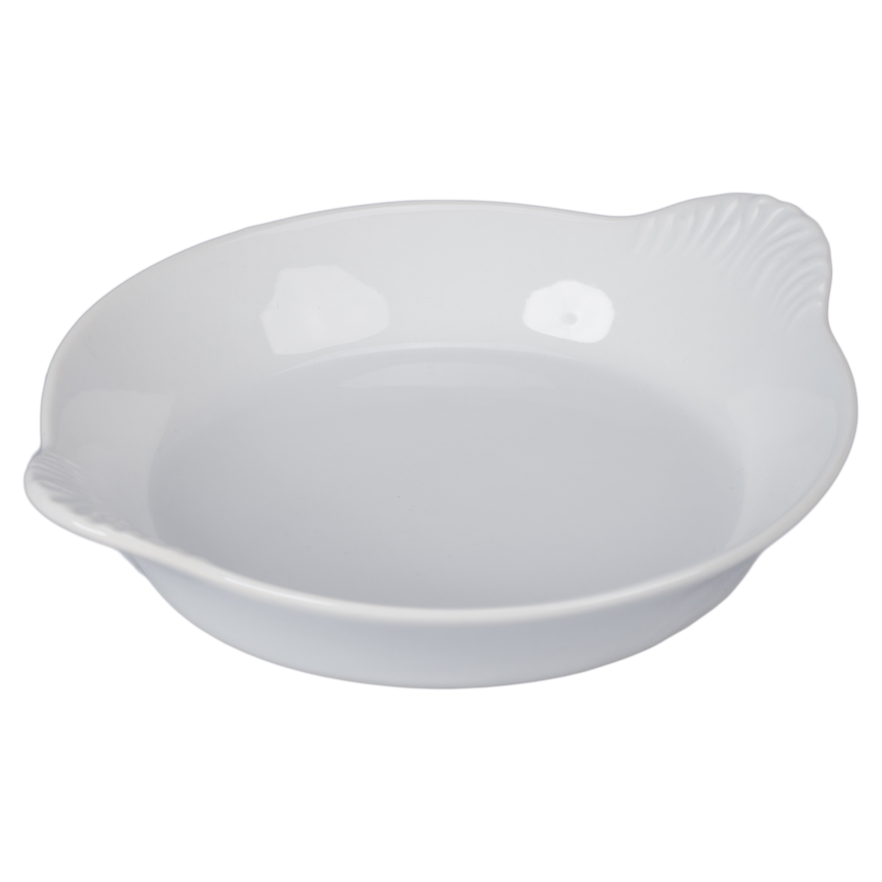 Tabletop BIA Porcelain Round Au Gratin Dish - 14 oz.