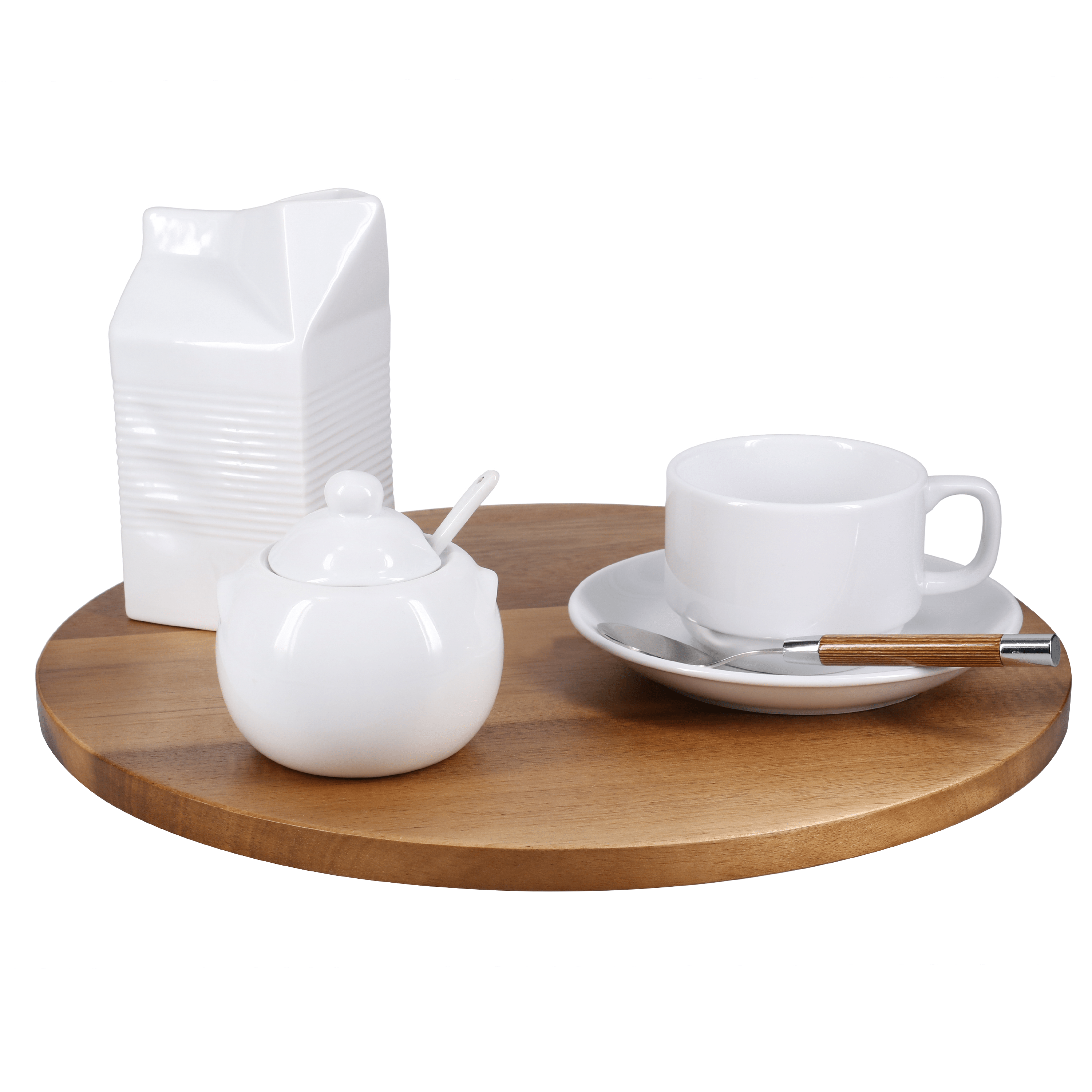 Coffee & Tea BIA Sugar Bowl with Spoon - 8oz.