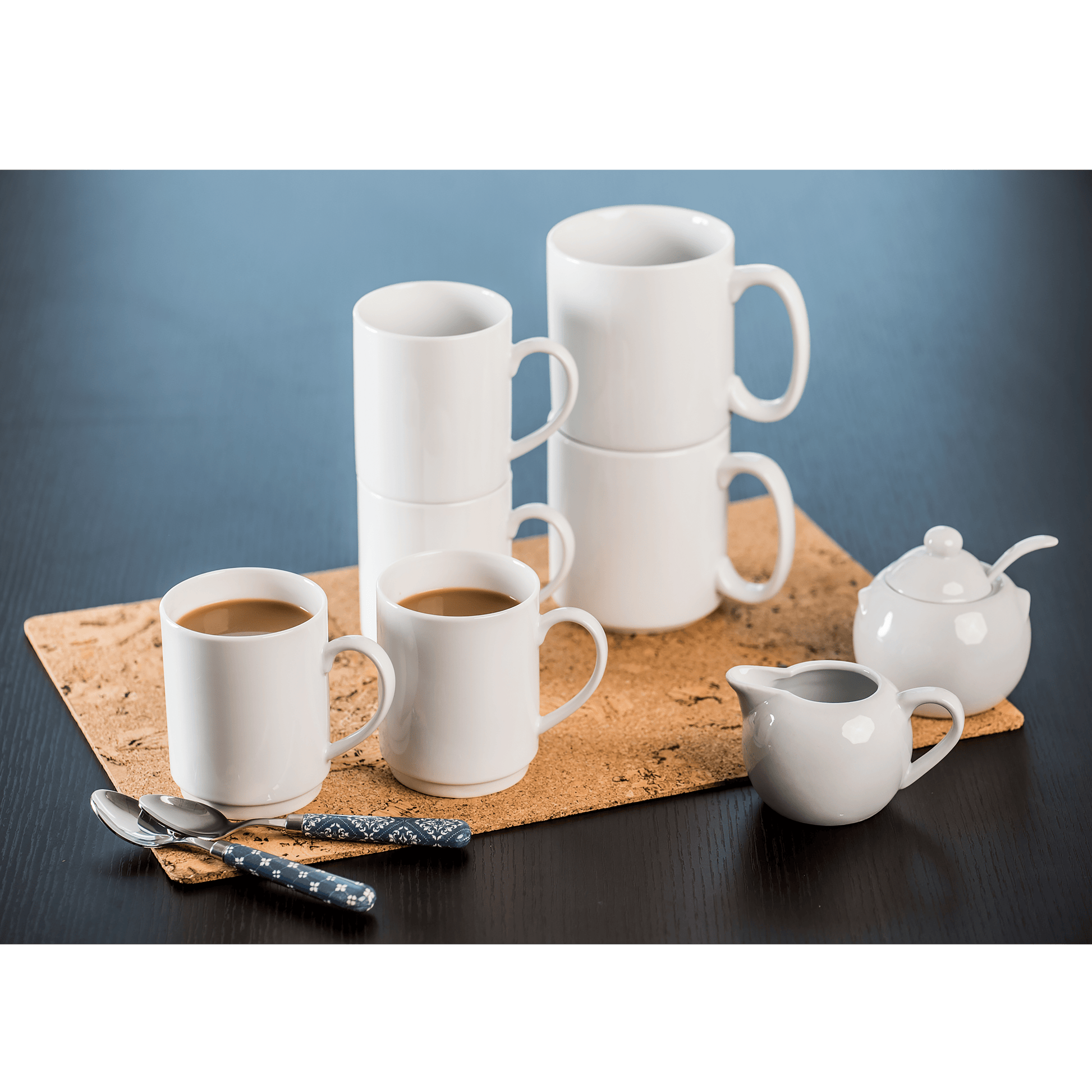 Coffee & Tea BIA White Porcelain Creamer - 8oz.