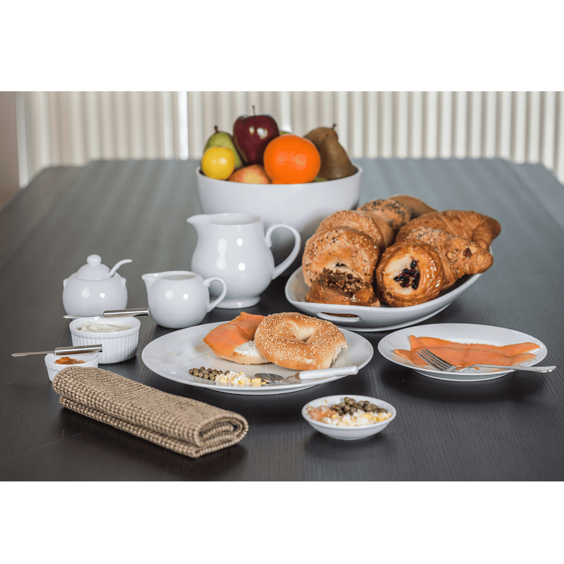 Coffee & Tea BIA White Porcelain Creamer - 8oz.