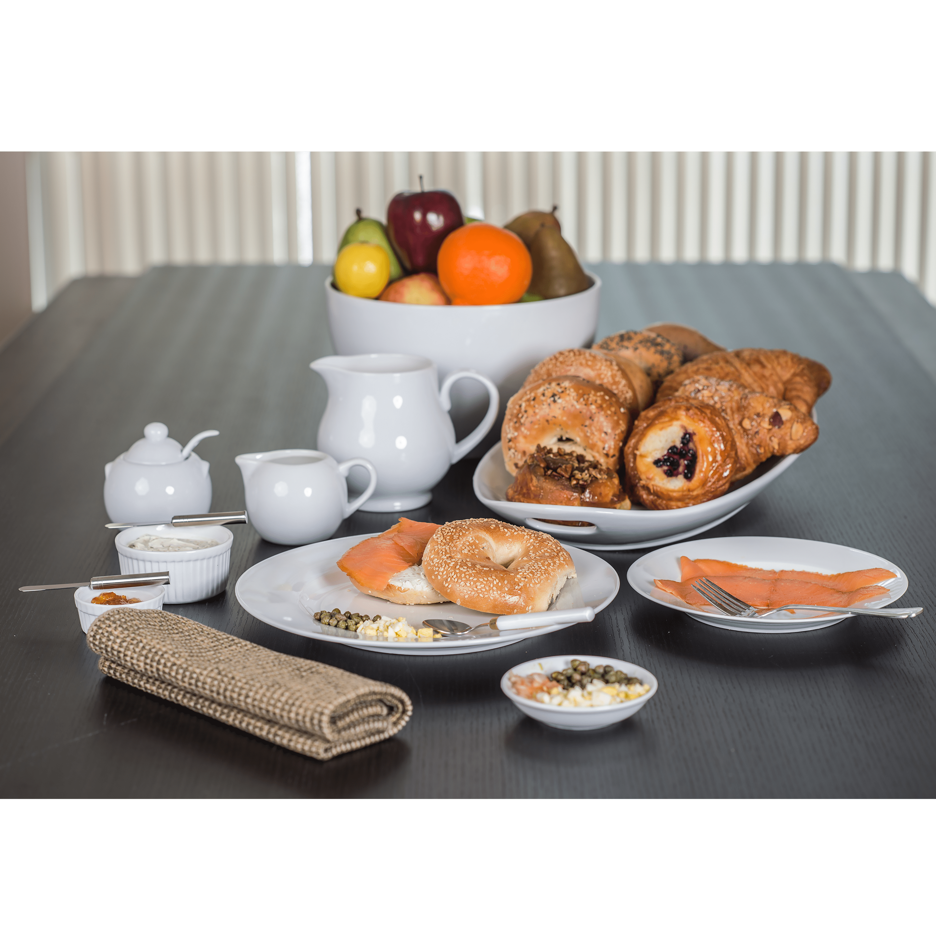 Coffee & Tea BIA White Porcelain Creamer - 8oz.