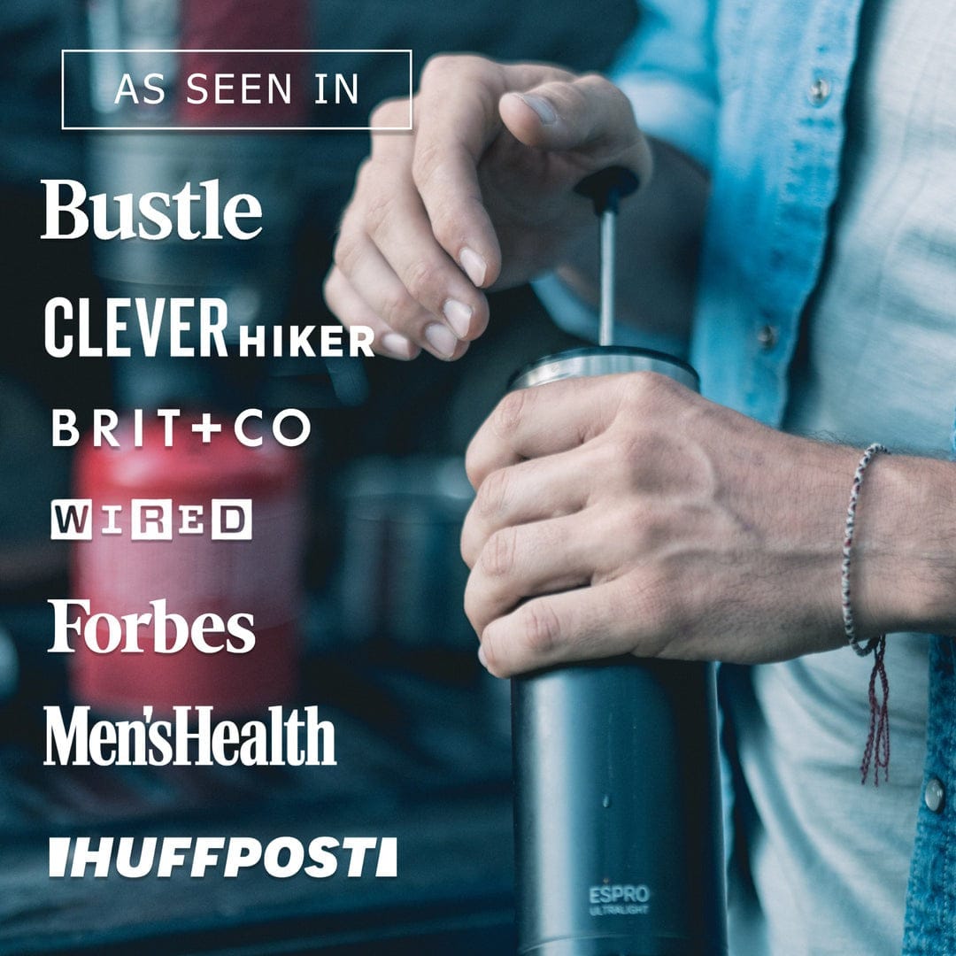 Coffee & Tea Espro P0 Ultralight Travel French Press, Black & Stainless Steel