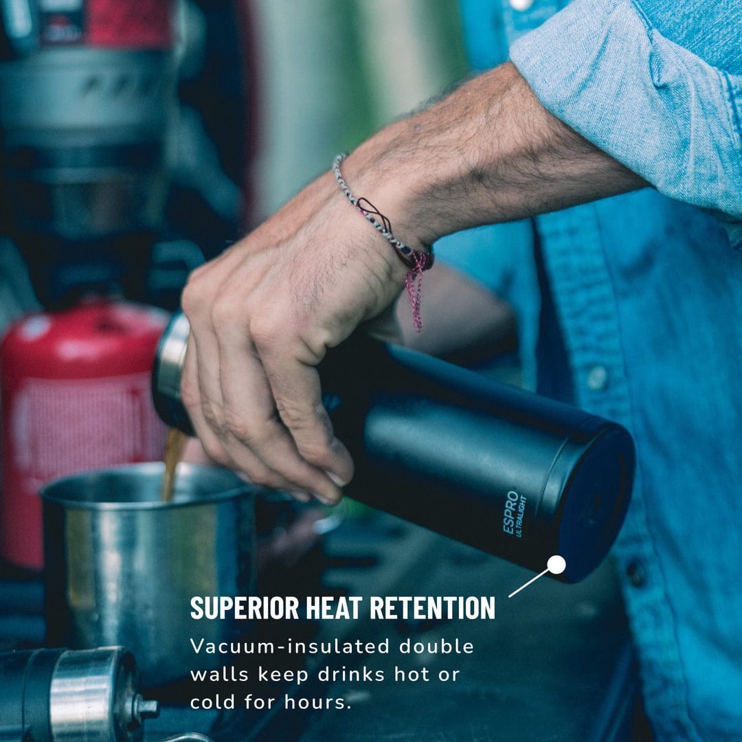 Coffee & Tea Espro P0 Ultralight Travel French Press, Black & Stainless Steel