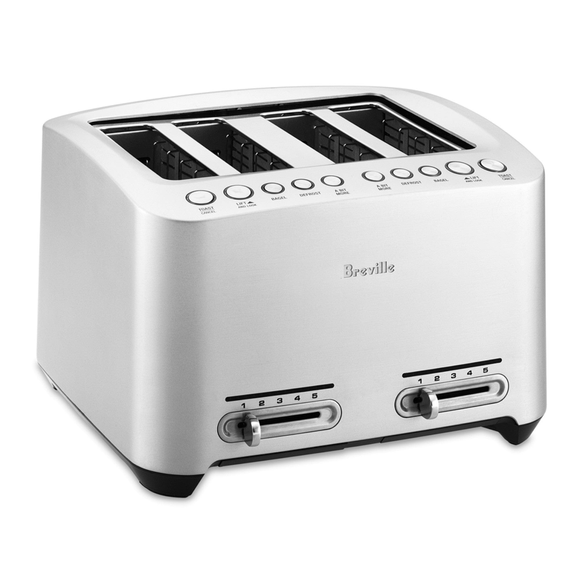 Electrical Appliances Breville Die-Cast Smart 4 Slot Toaster
