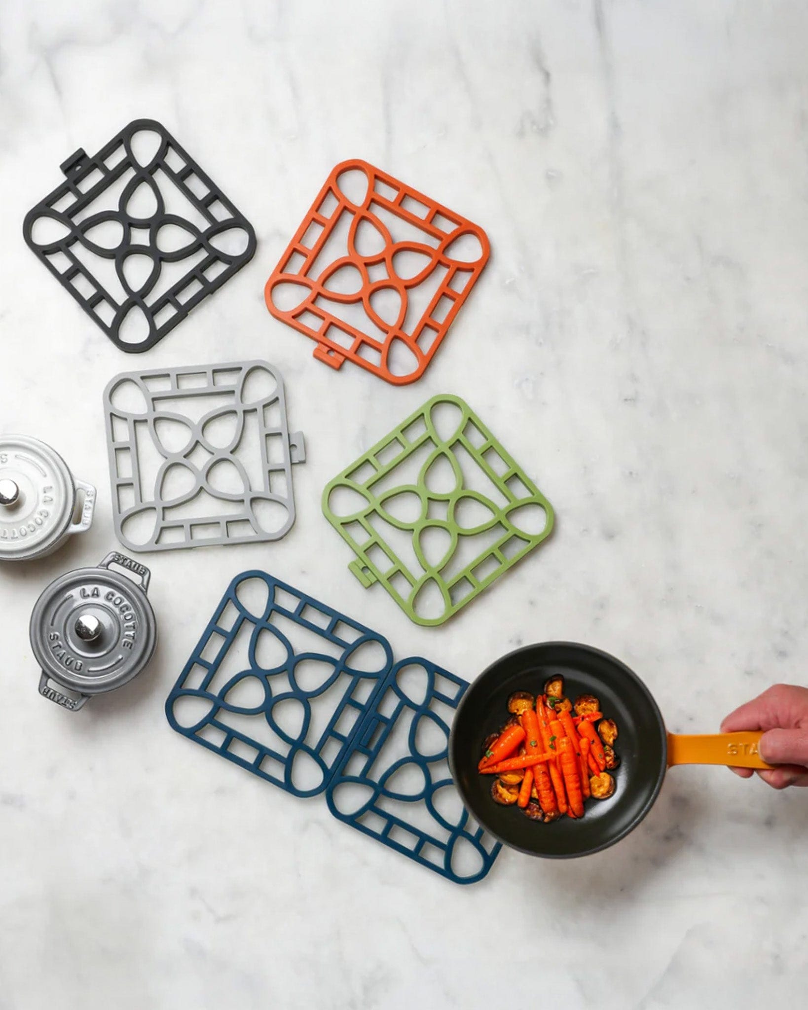 Tools & Accessories Capabunga Interlocking Silicone Trivets - Multiple Colors