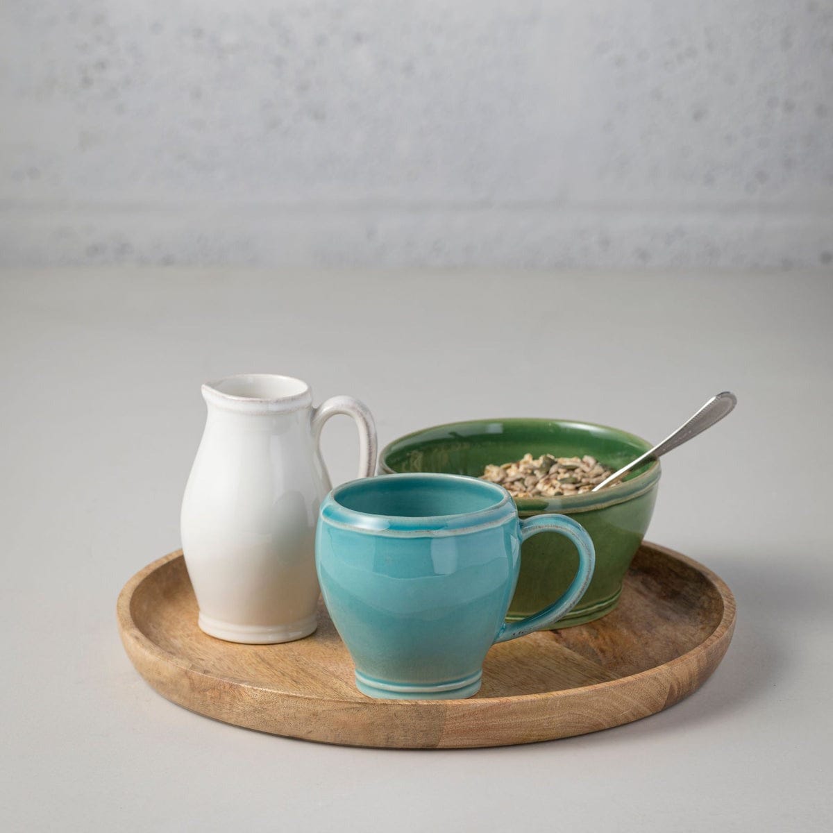 Table & Counter Accessories Casafina Fontana Stoneware Mug - 14oz, Turquoise
