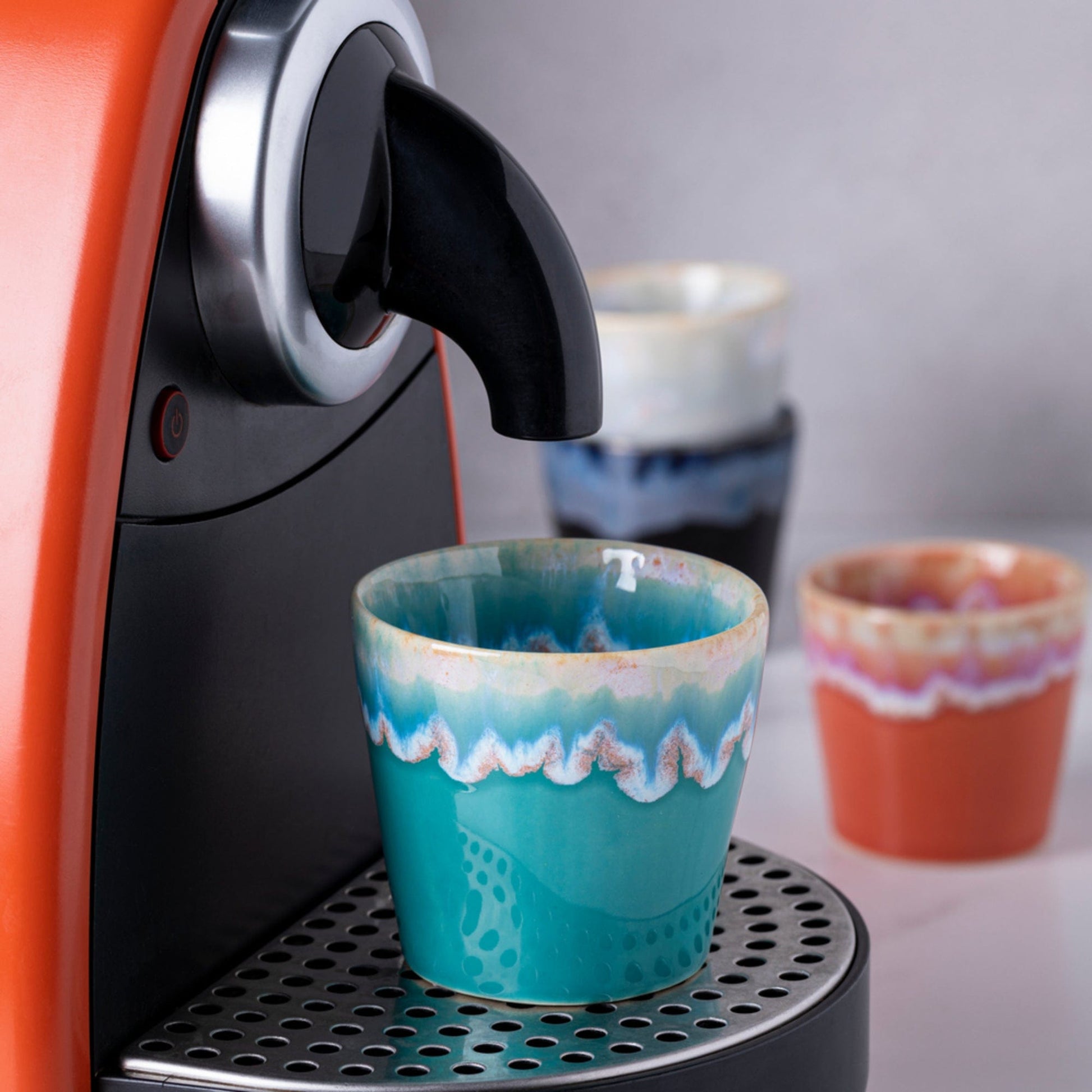 Coffee & Tea Casafina Grepresso Handmade Fine Stoneware Espresso Cup - Turquoise