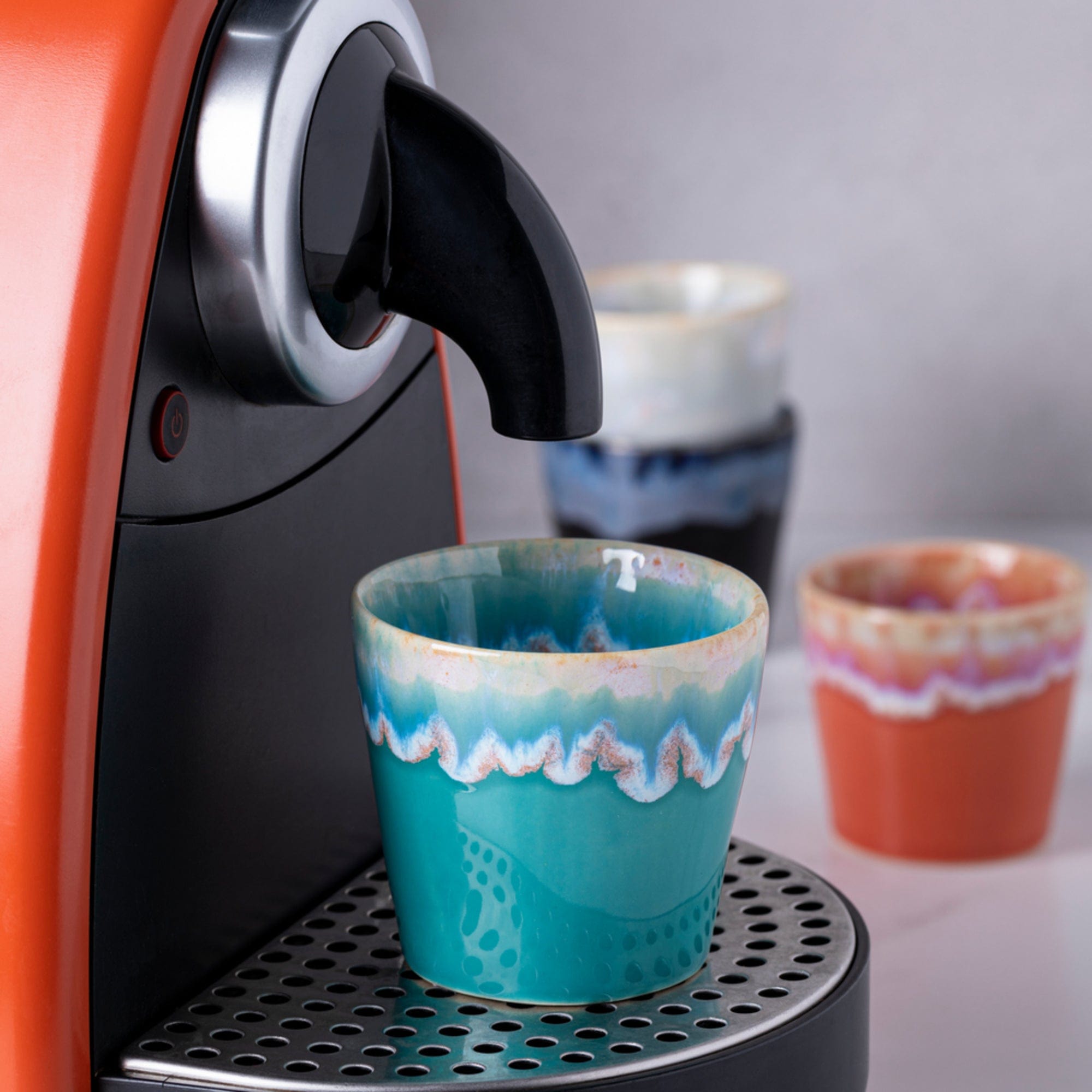 Coffee & Tea Casafina Grepresso Handmade Fine Stoneware Espresso Cup - Turquoise