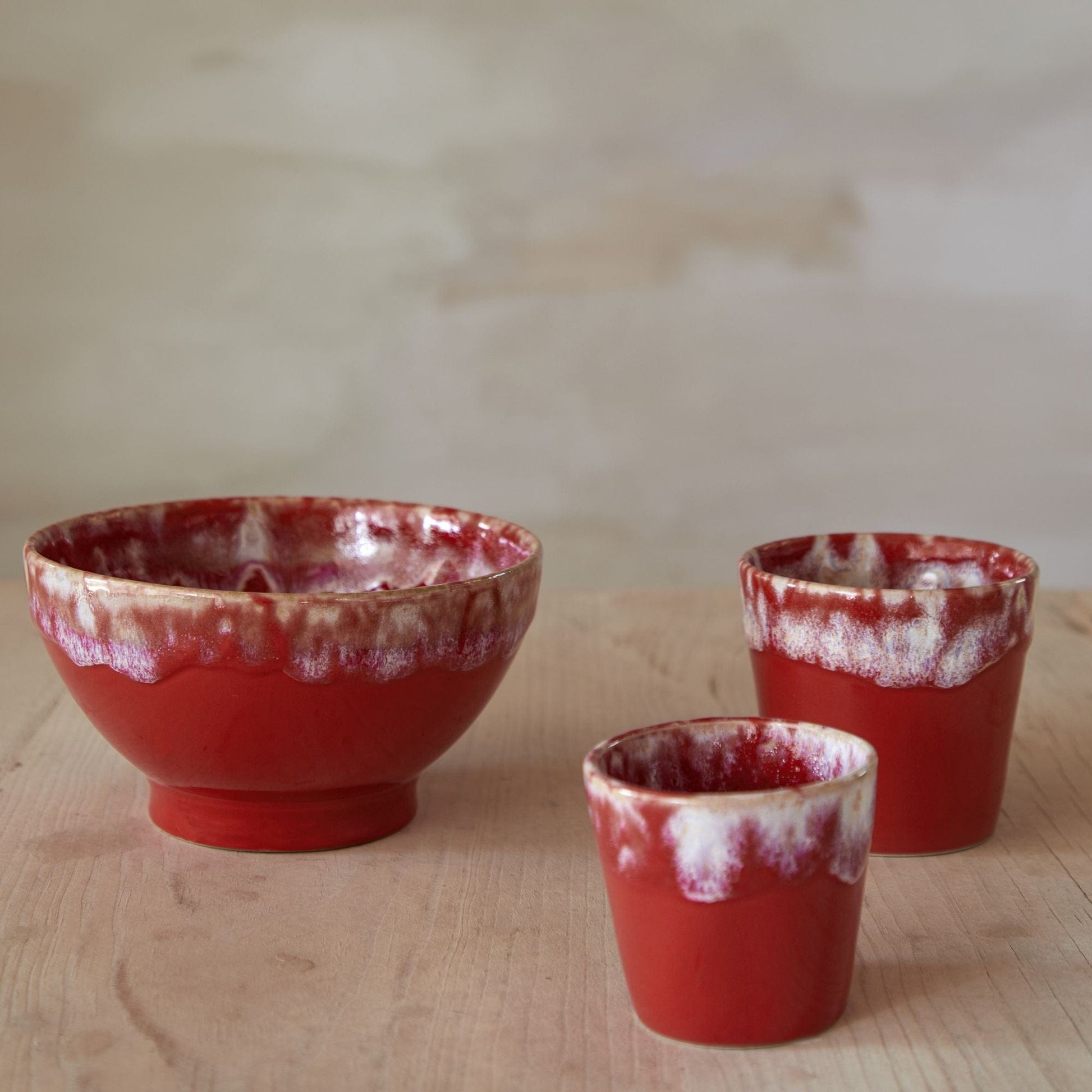 Coffee & Tea Casafina Grepresso Handmade Fine Stoneware Lungo Cup - Red