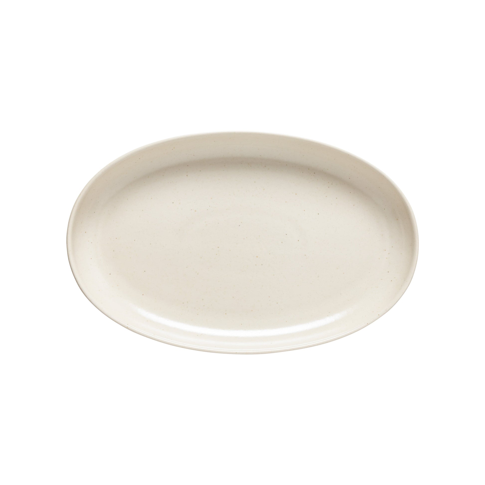 Tabletop Casafina Pacifica 13" Oval Platter - Vanilla