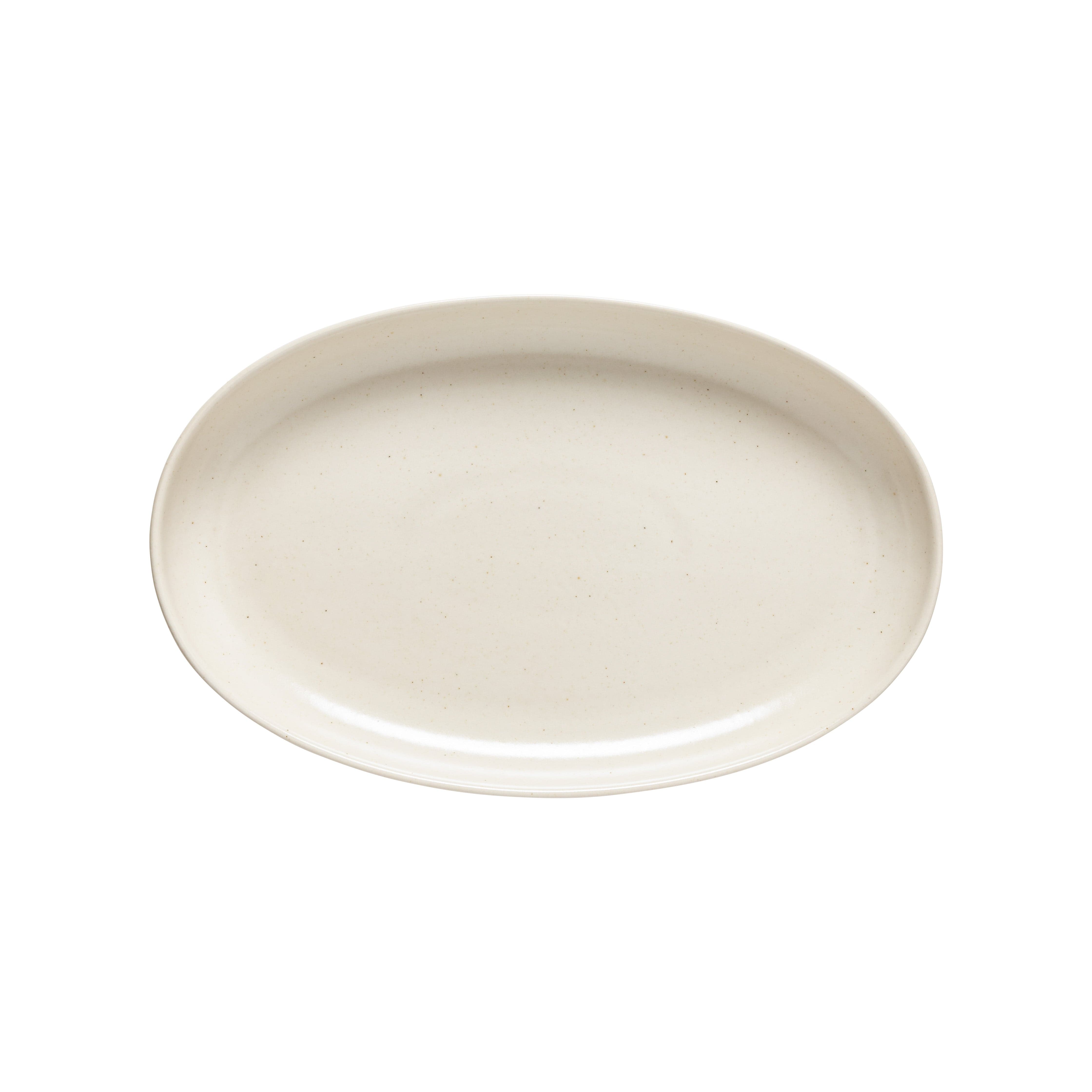 Tabletop Casafina Pacifica 13" Oval Platter - Vanilla