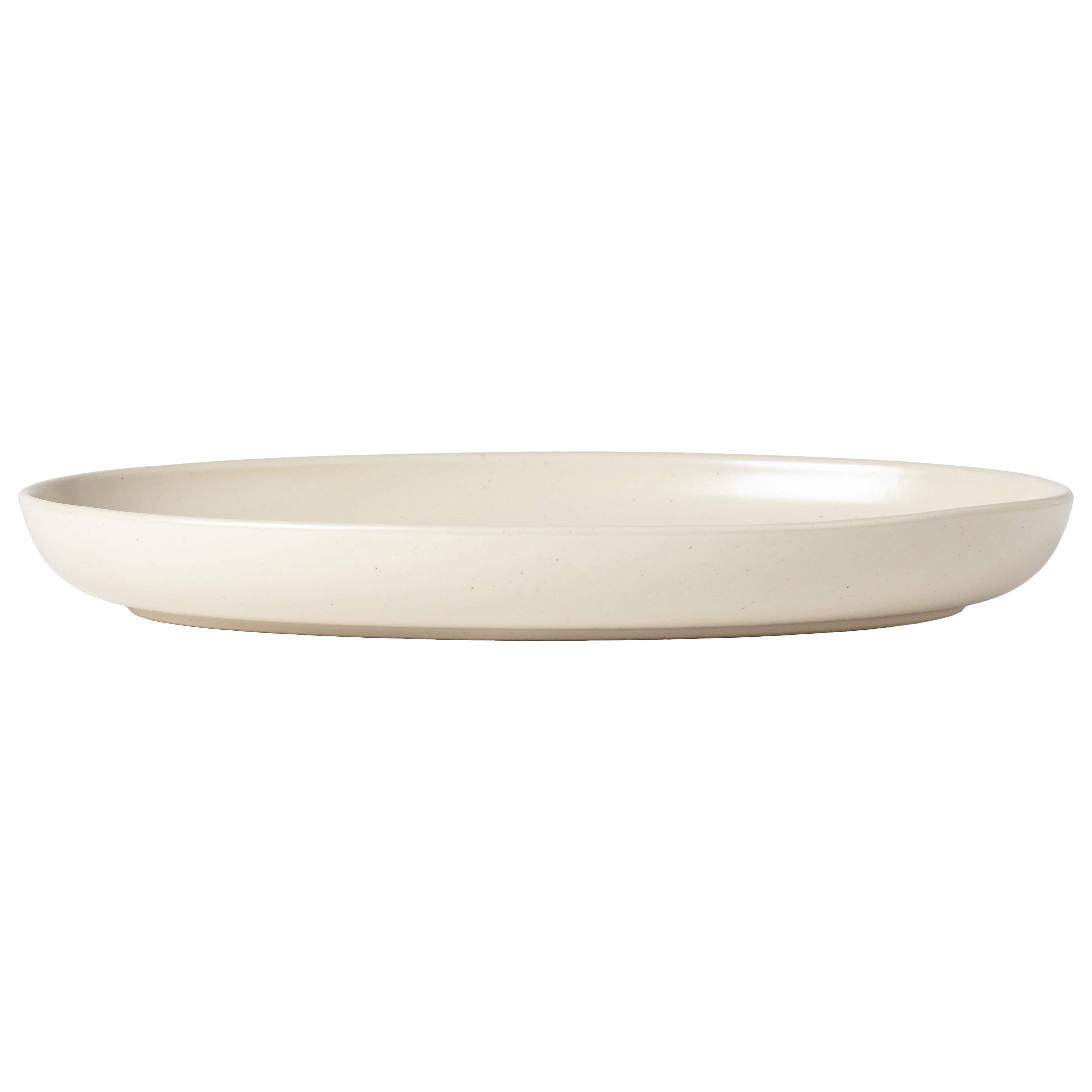 Tabletop Casafina Pacifica 13" Oval Platter - Vanilla