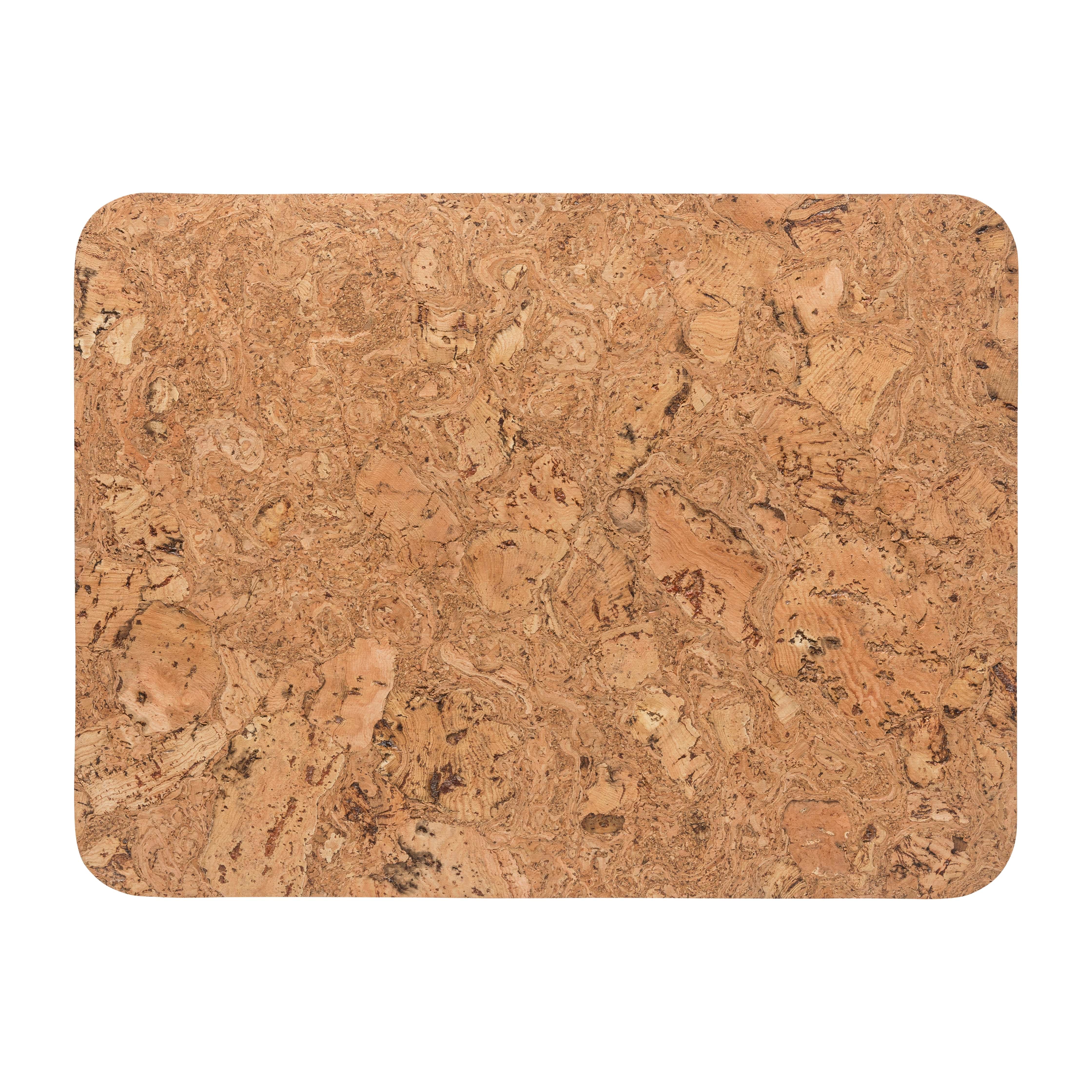 Tabletop Casafina Set of 4 Rectangular Cork Mats - Iceberg Natural - Made in Portugal