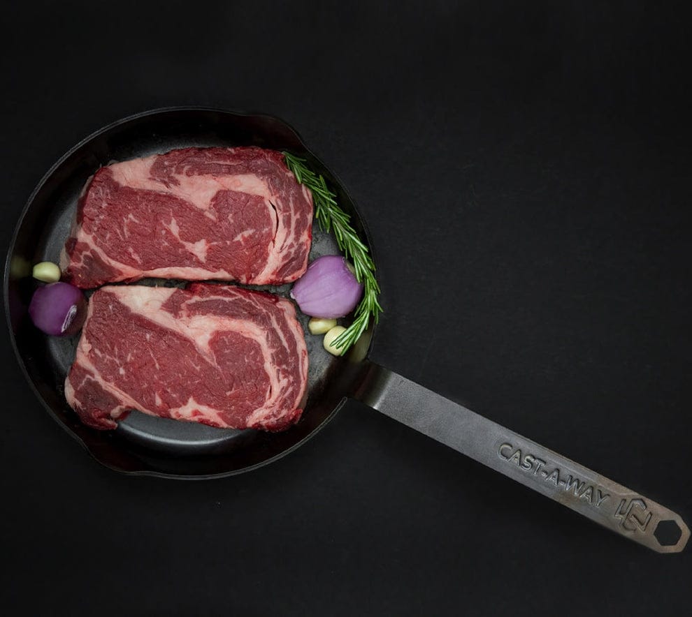 Cookware Cast-A-Way Carbon Steel Skillet, 8" & 10"