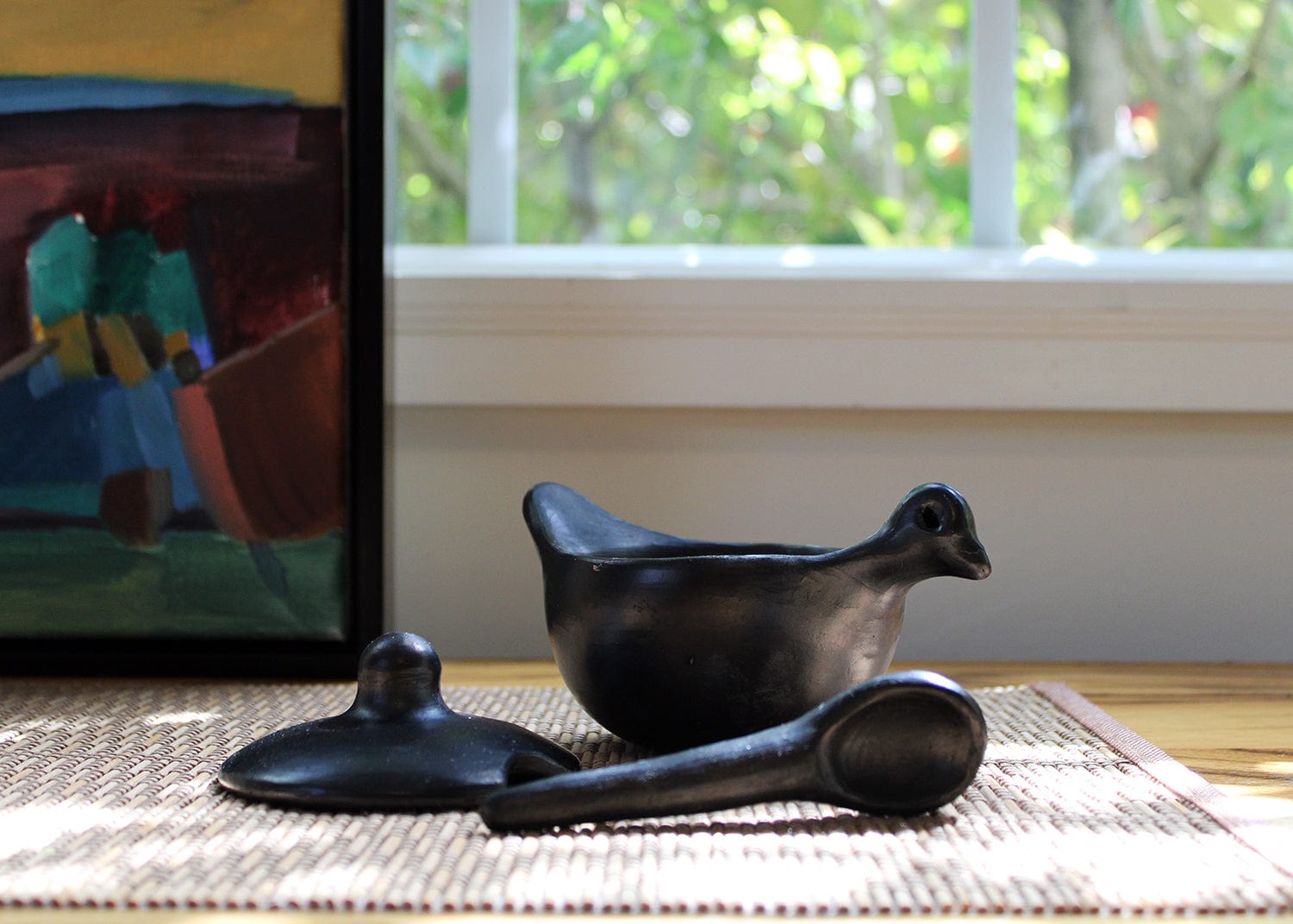 Chamba Cookware Chamba Hen Salsa Dish w/ Spoon