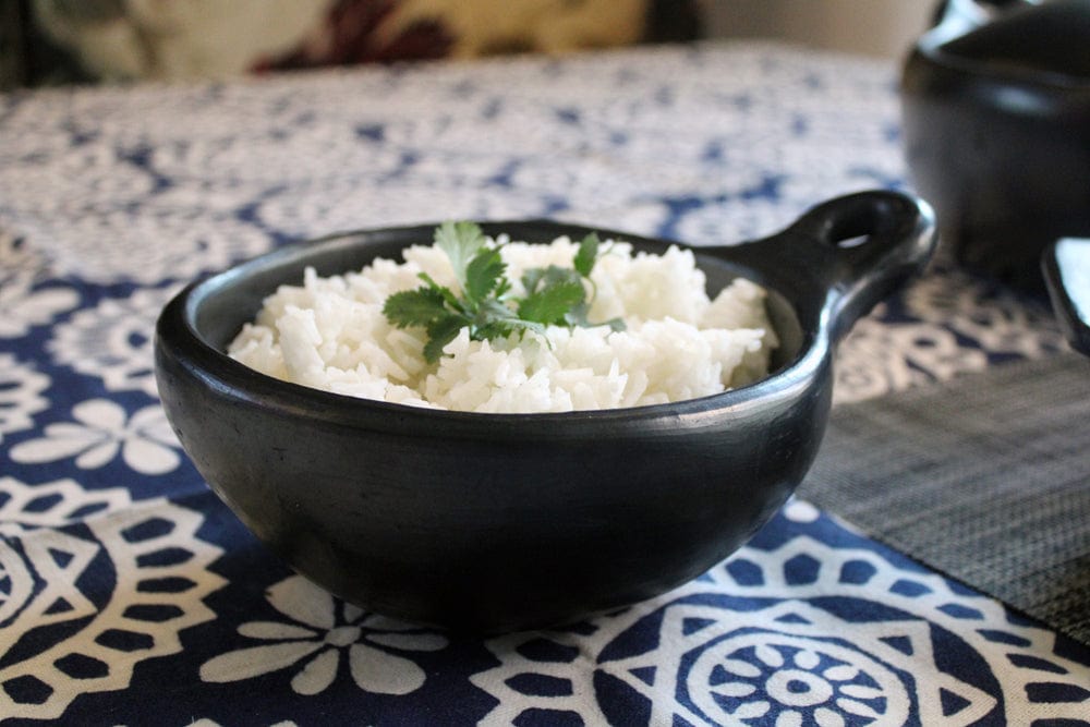 Chamba Cookware Authentic Chamba Bowl w/ One Handle - Elegant, All-Natural Black Clay Dish for Soups, Salads and Serving - Handmade in Colombia